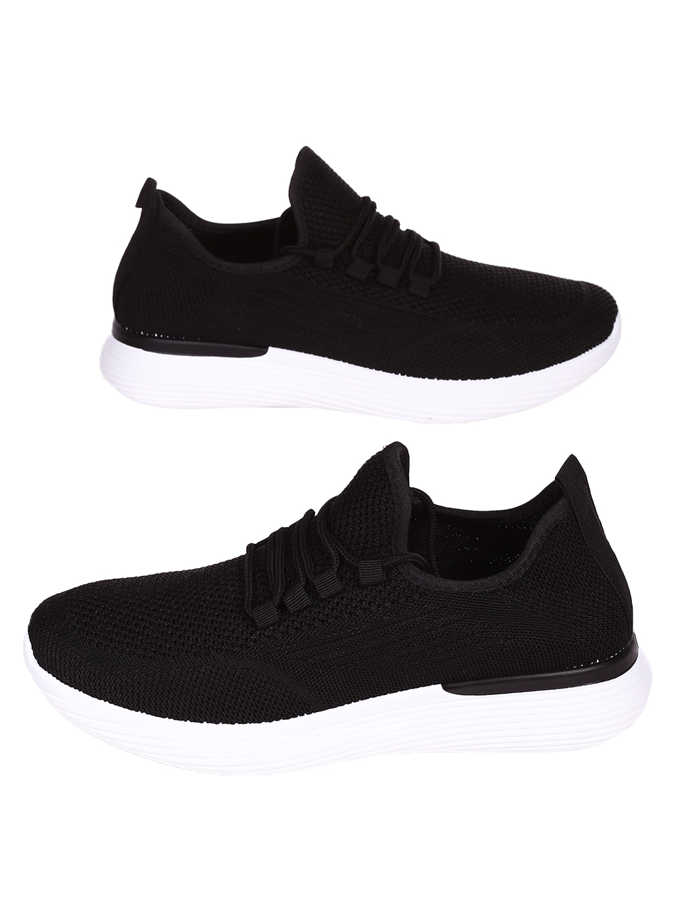 Ежедневни мъжки комфортни обувки в черно 7U-23217 black