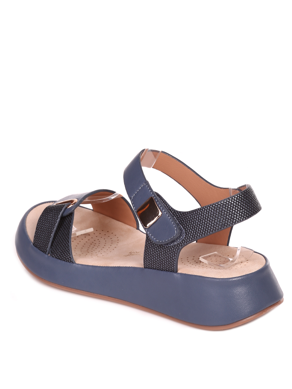 Ежедневни дамски сандали на платформа 4H-23121 blue