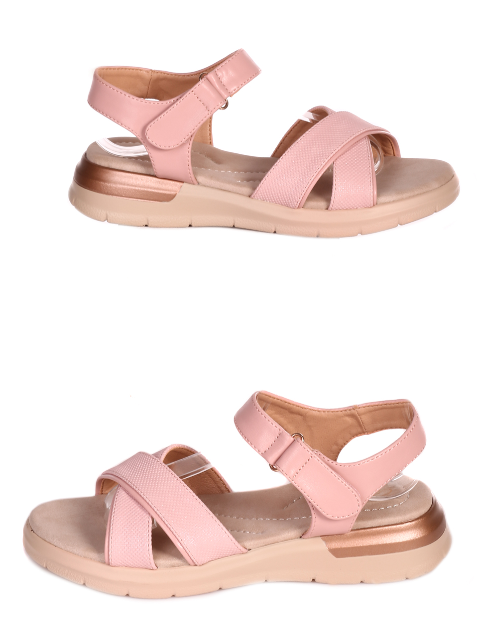 Ежедневни дамски комфортни сандали в розово 4H-23119 pink