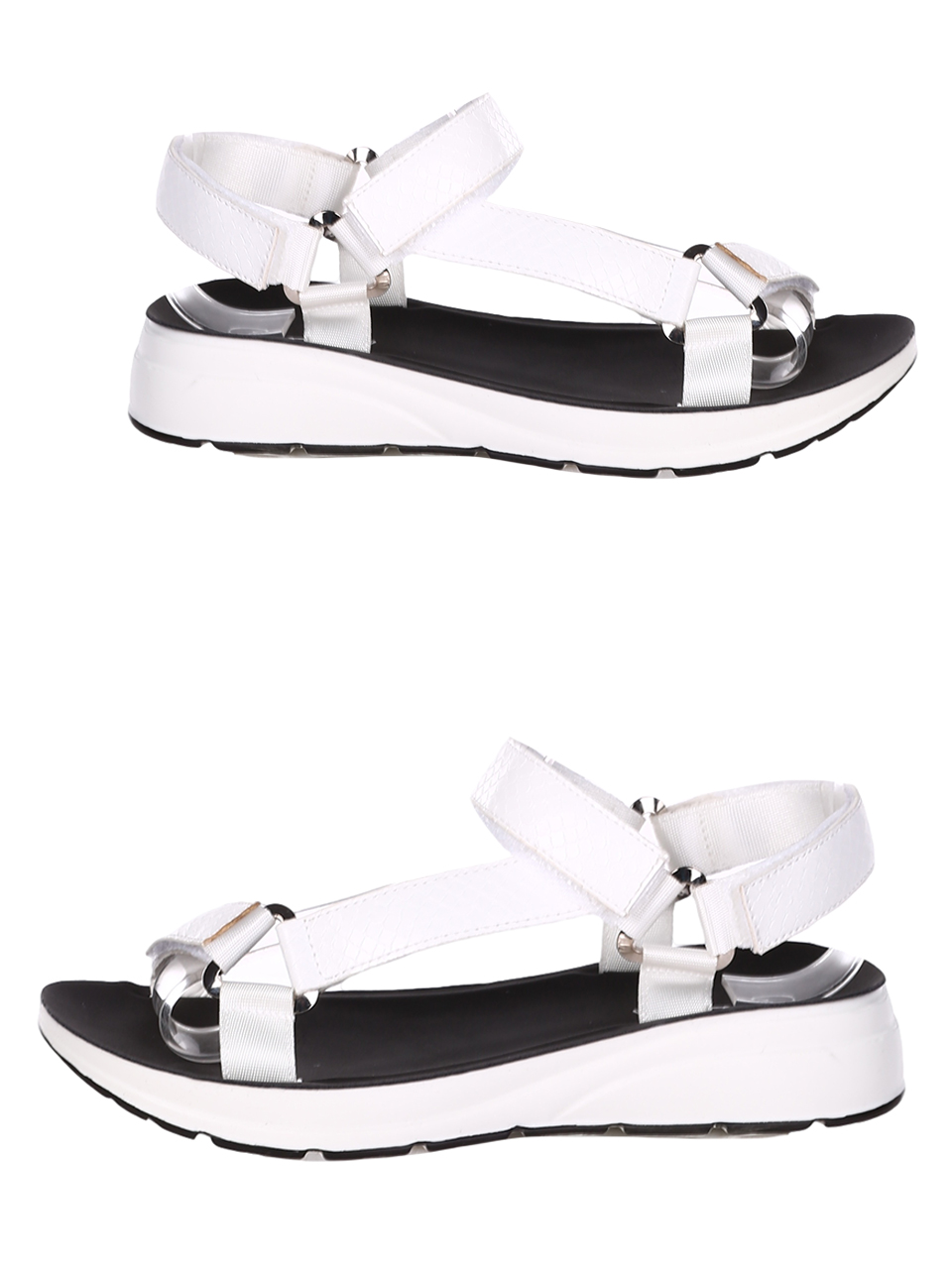 Ежедневни дамски сандали на платформа в бяло 4F-23248 white