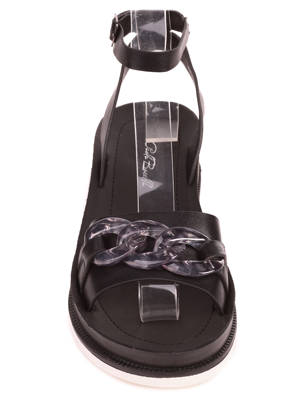 Ежедневни дамски сандали на платформа в черно 4F-23258 black