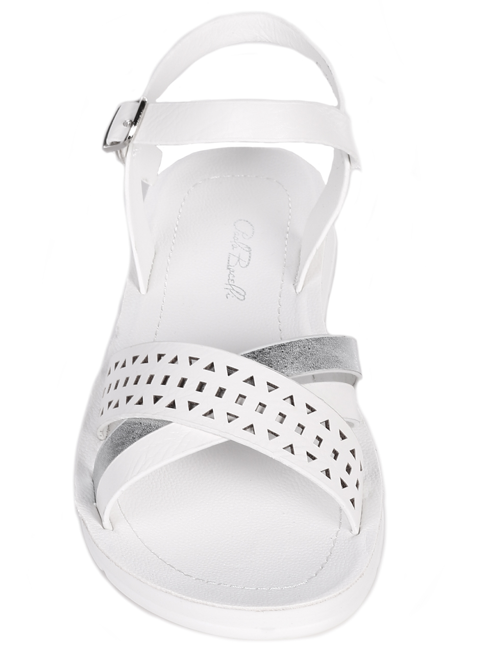 Ежедневни дамски равни сандали в бяло 4F-23260 white