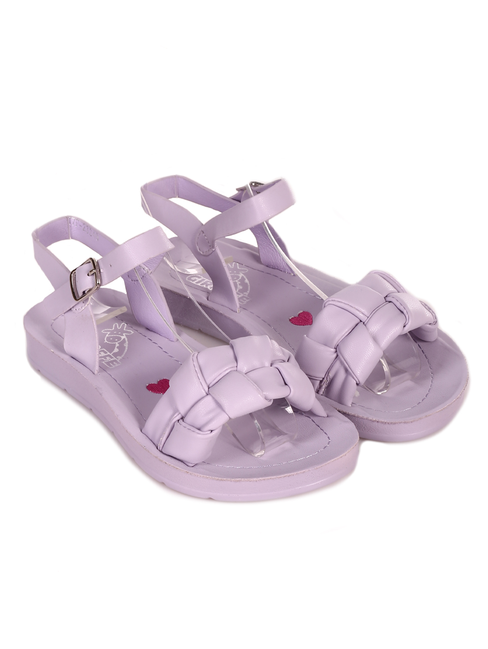Ежедневни детски комфортни сандали в лилаво 17F-23240 purple
