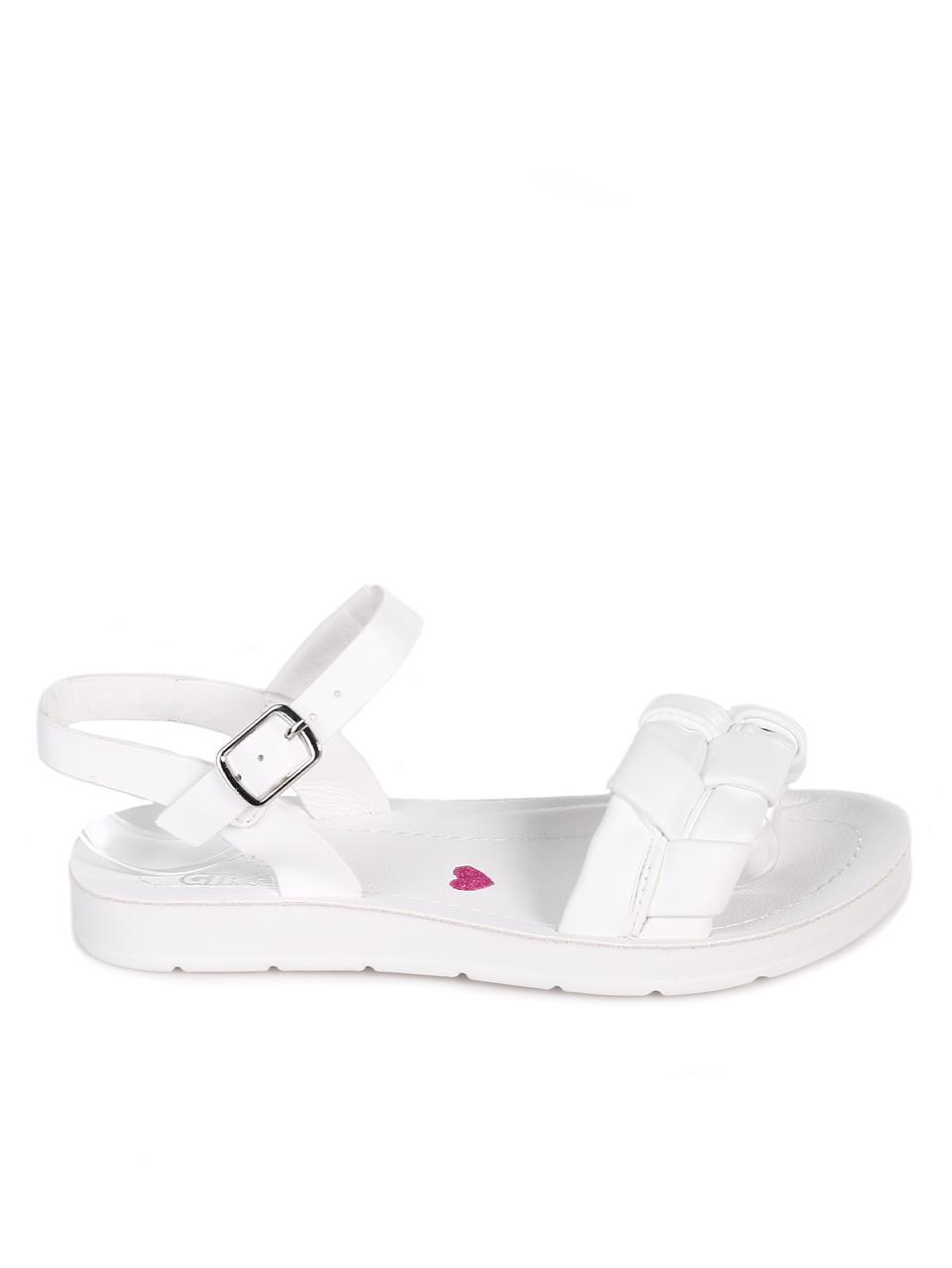 Ежедневни детски комфортни сандали в бяло 17F-23240 white