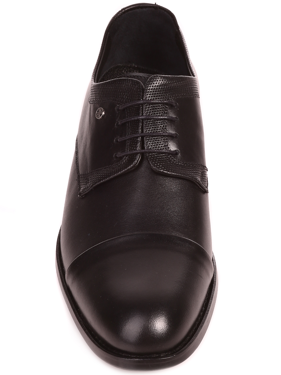 Официални мъжки обувки от естествена кожа в черно 09424 black