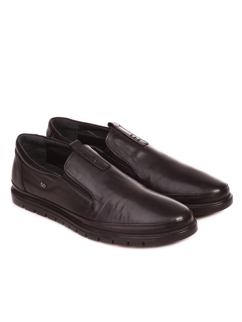 Мъжки обувки от естествена кожа в черно 10304 black