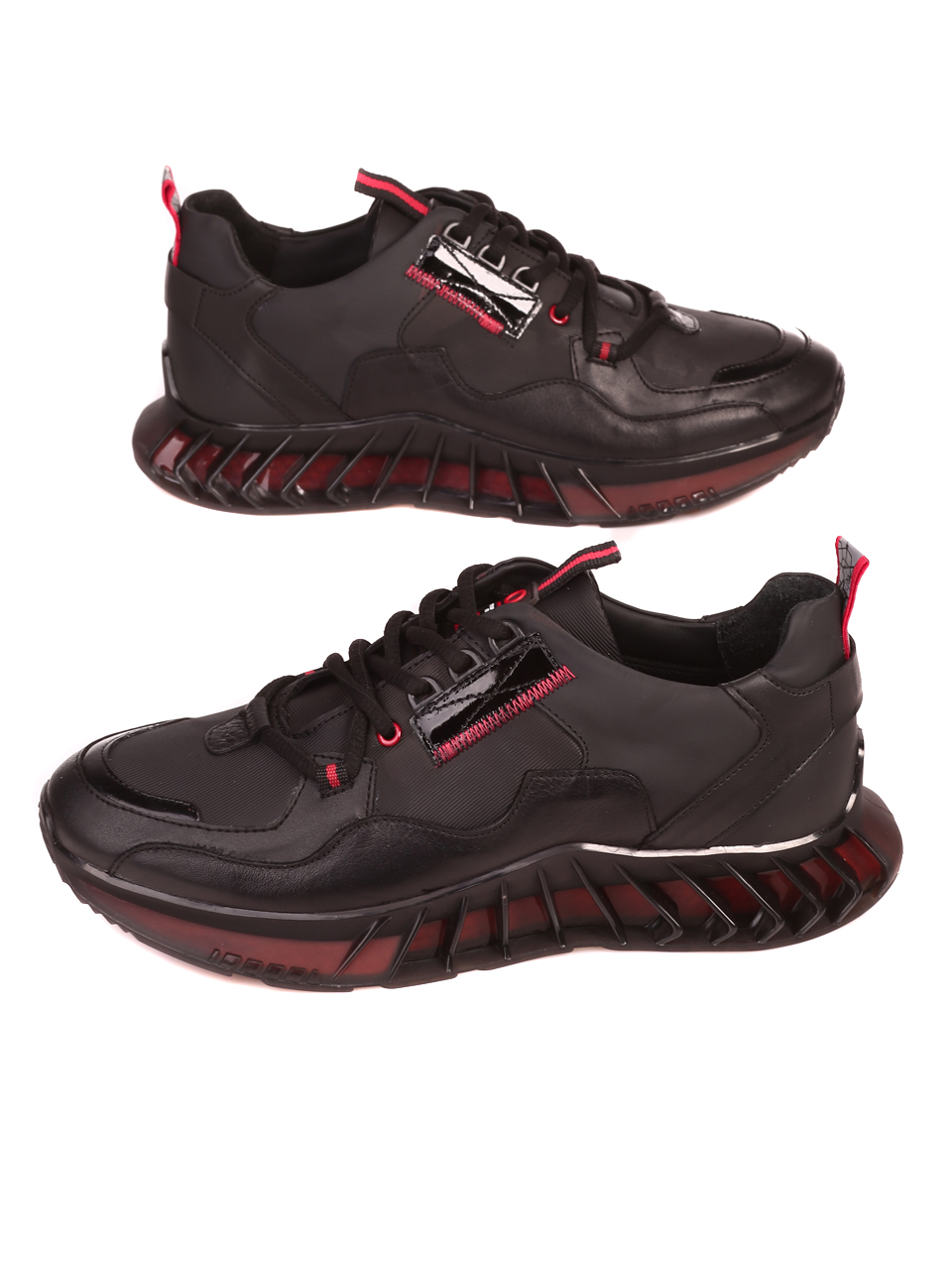 Мъжки обувки от естествена кожа в черно 14011 black