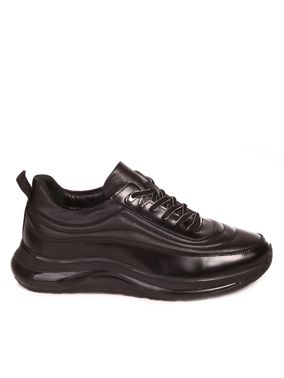 Мъжки обувки от естествена кожа в черно 16124 black