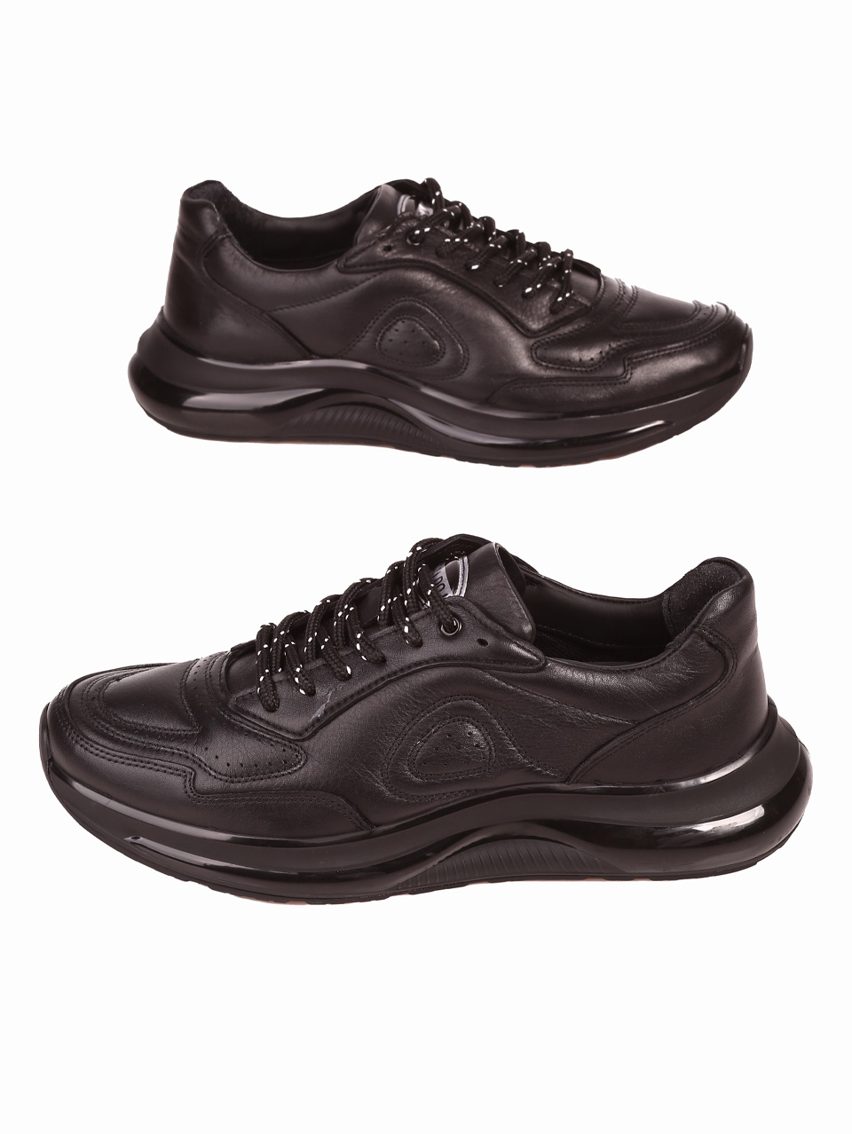 Мъжки обувки от естествена кожа в черно 17231 black