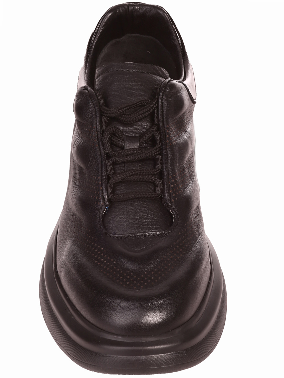Мъжки обувки от естествена кожа и лак в черно 17387 black