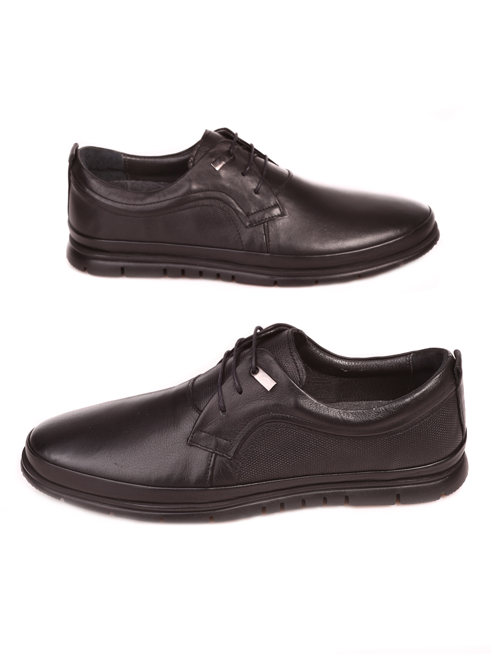 Мъжки обувки от естествена кожа в черно 5791 S-1 (5277) black