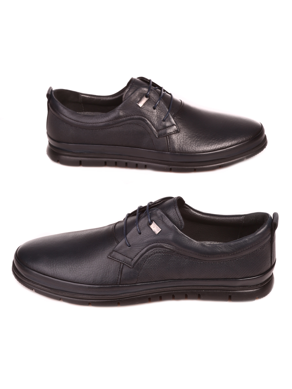 Мъжки обувки от естествена кожа в цвят нави 5791 L-1 navy