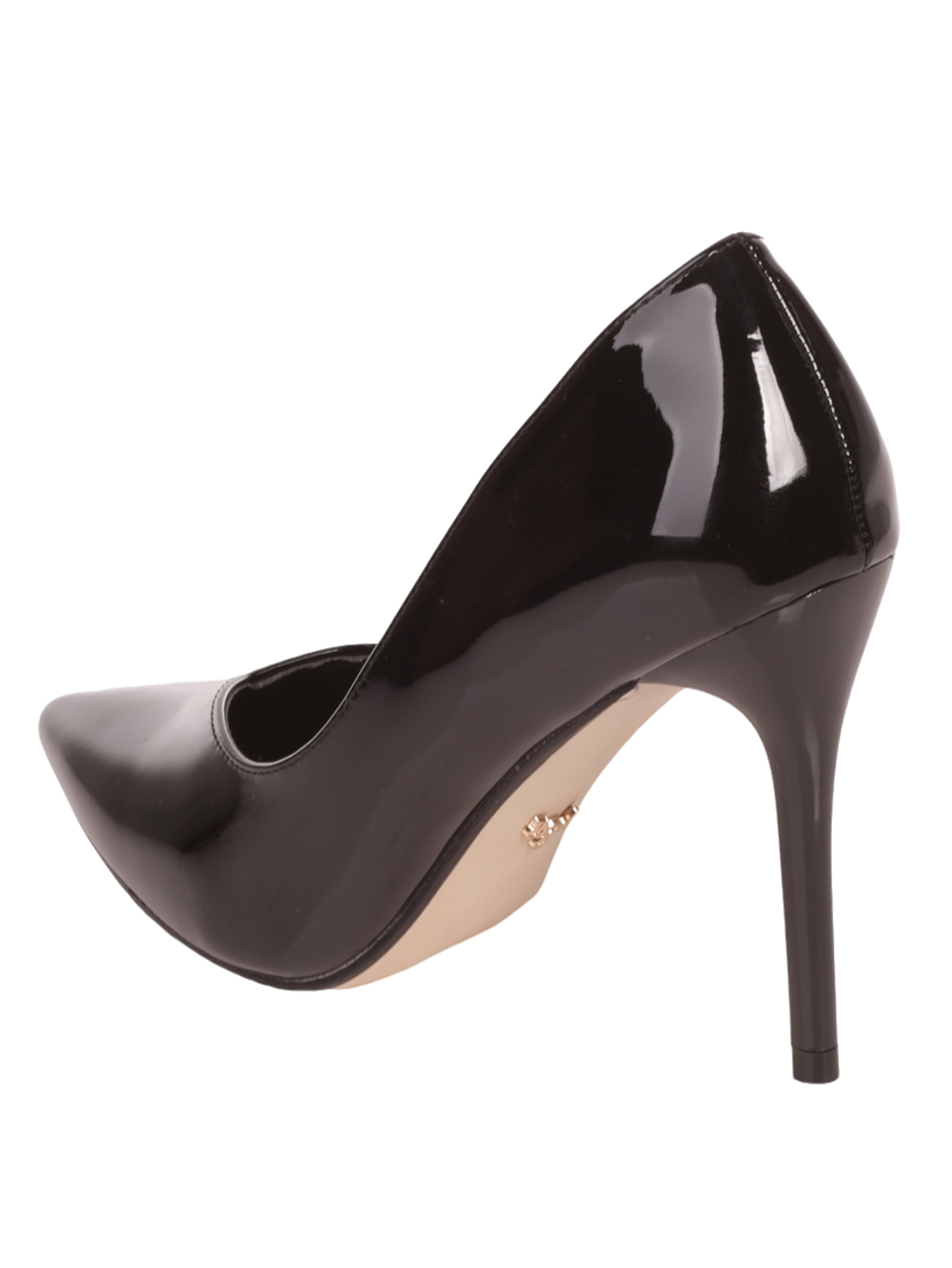 Елегантни дамски лачени обувки в черно 3M-23551 (21552) black 