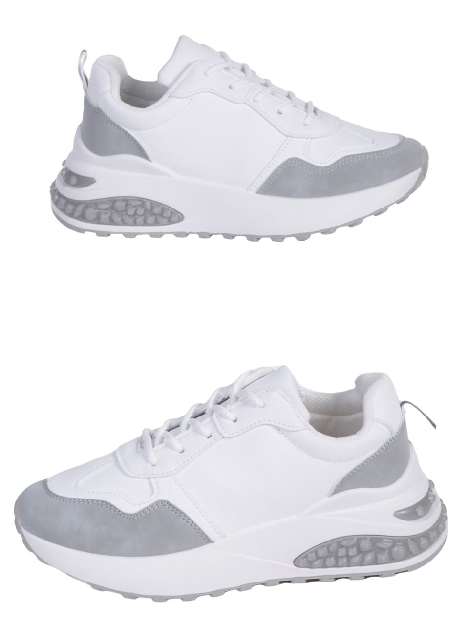 Ежедневни дамски обувки в бяло 3U-23557 white