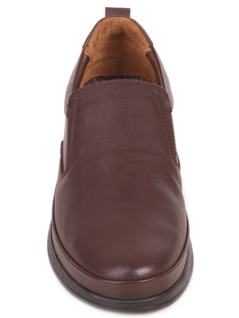 Мъжки обувки от естествена кожа в кафяво 7AT-23746 brown/coffee