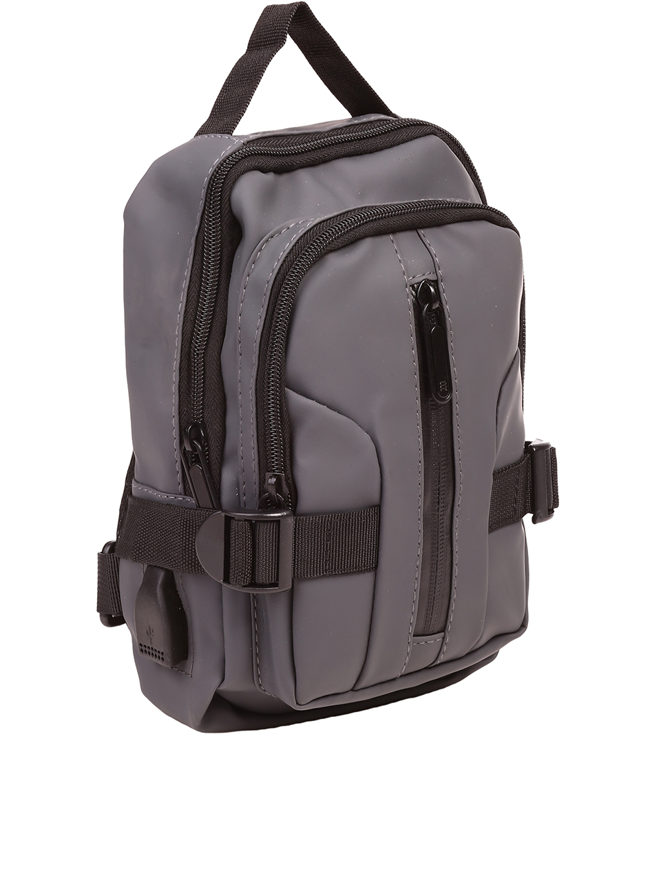 Мъжка чанта в сив цвят 9AT153-039 dk.grey