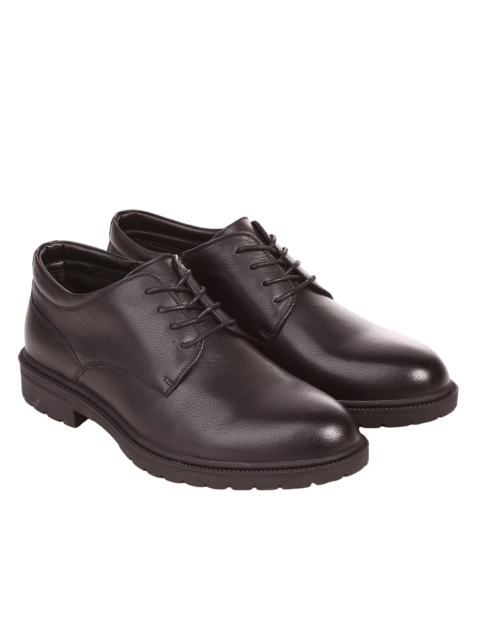 Елегантни мъжки обувки от естествена кожа в черно 7I-23627 black
