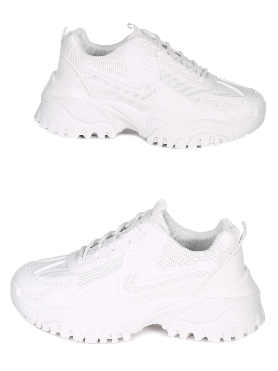 Ежедневни дамски обувки в бяло 3U-23565 white