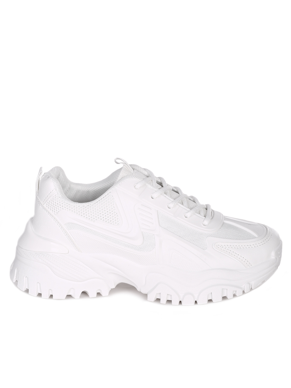 Ежедневни дамски обувки в бяло 3U-23565 white