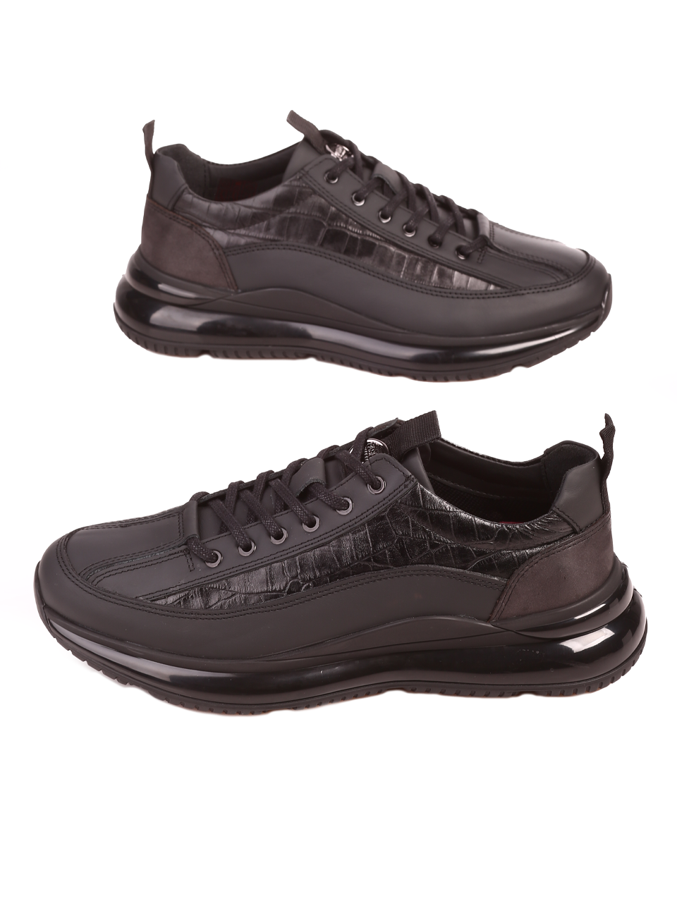 Мъжки обувки от естествена кожа в черно 18168 black