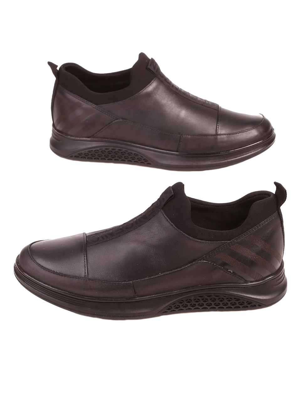 Мъжки обувки от естествена кожа в черно 10943 black