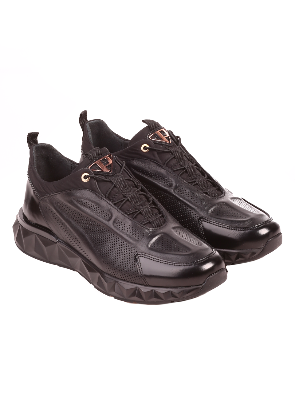 Мъжки обувки от естествена кожа в черно 18489 black