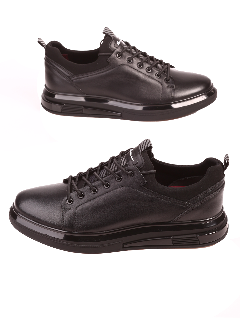 Мъжки обувки от естествена кожа в черно 18366 black