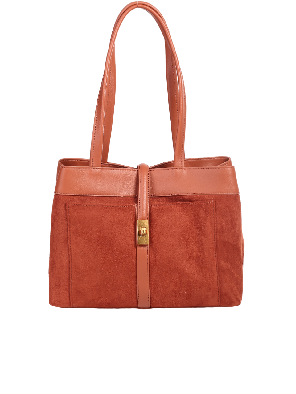 Елегантна дамска чанта в кафяво 9Q-23673 brown