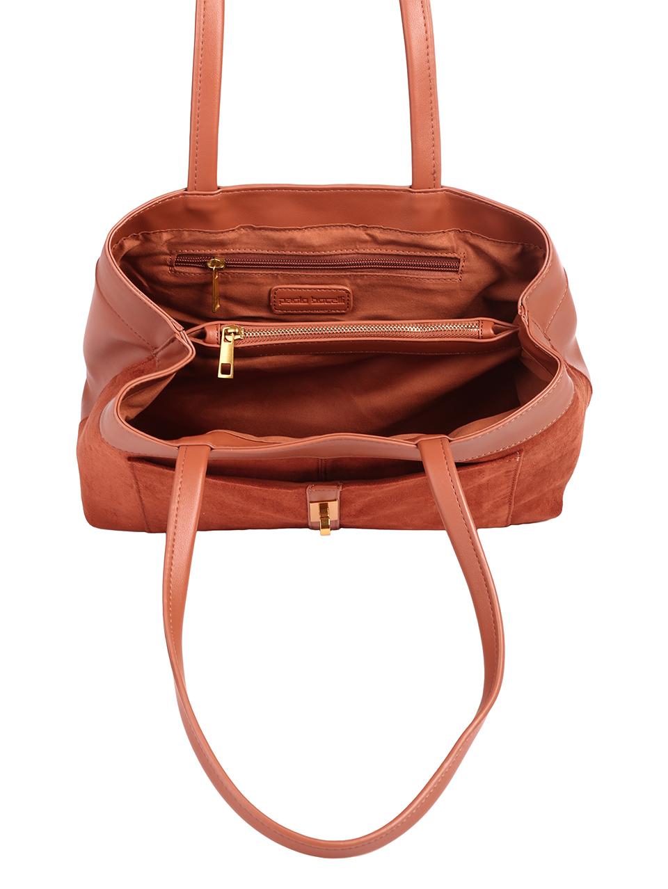 Елегантна дамска чанта в кафяво 9Q-23673 brown