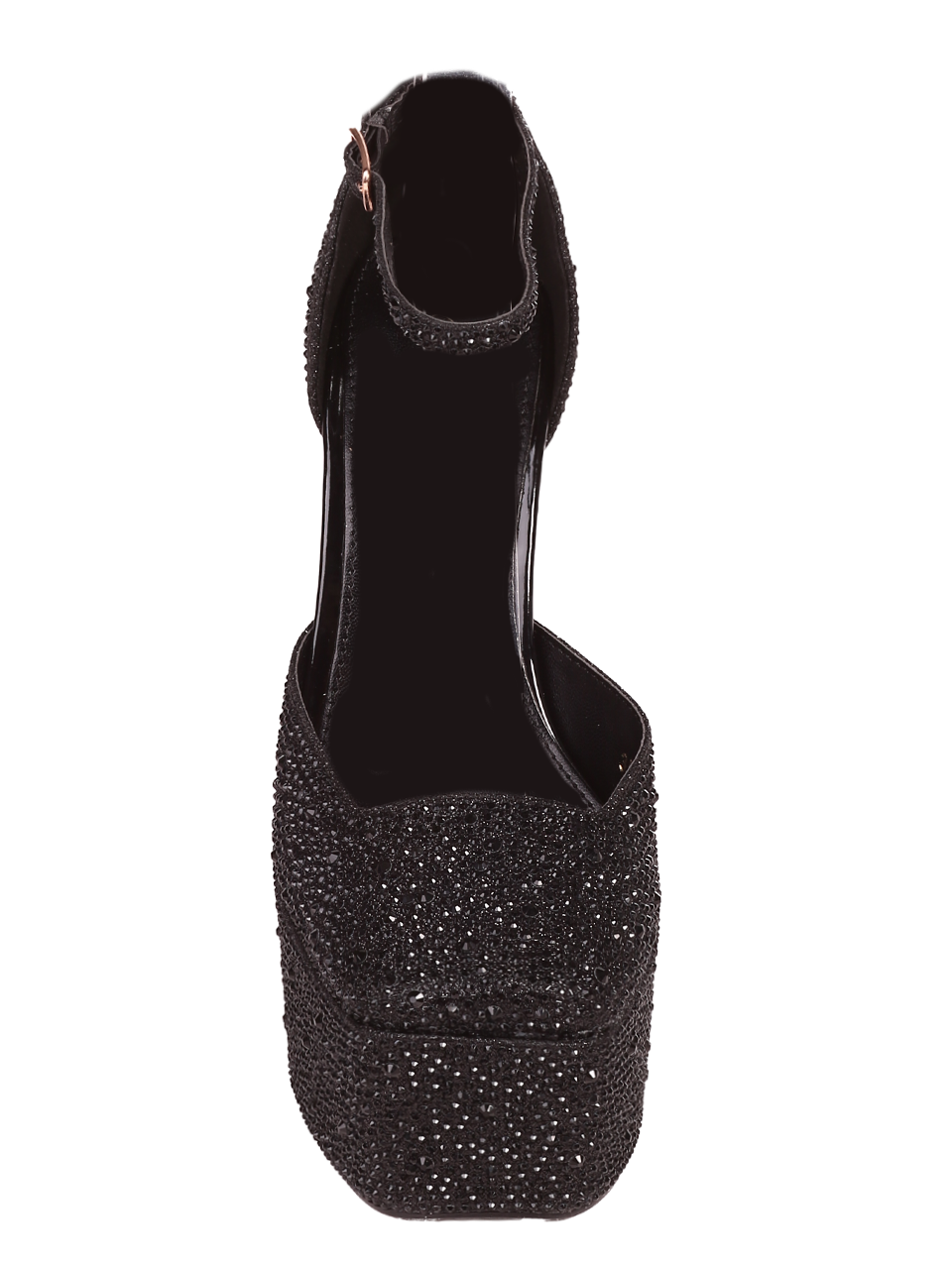Елегантни дамски обувки на ток в черно 3M-24031 black