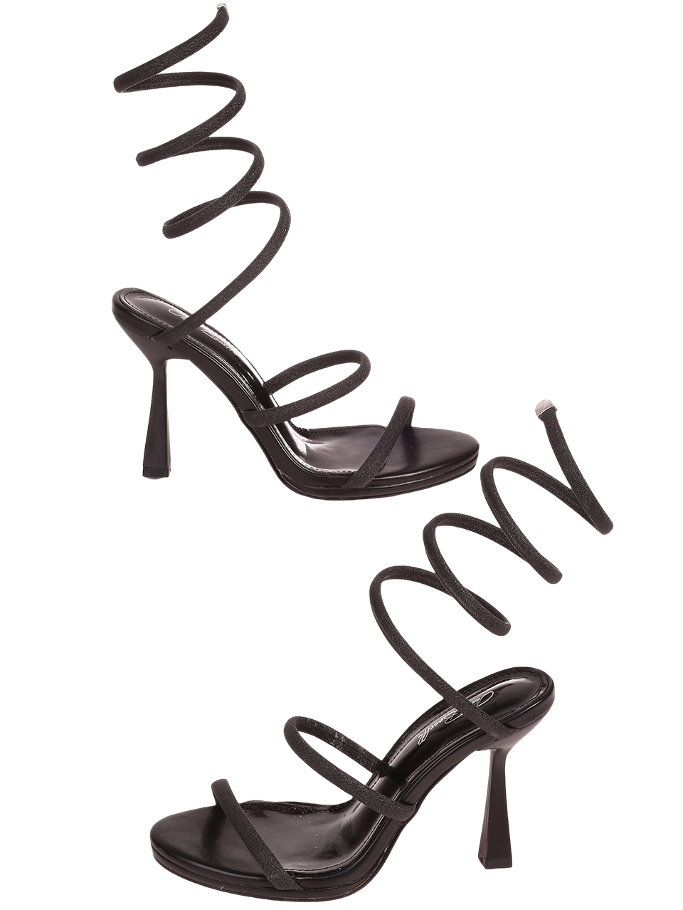 Елегантни дамски сандали в черно 4M-24025 black