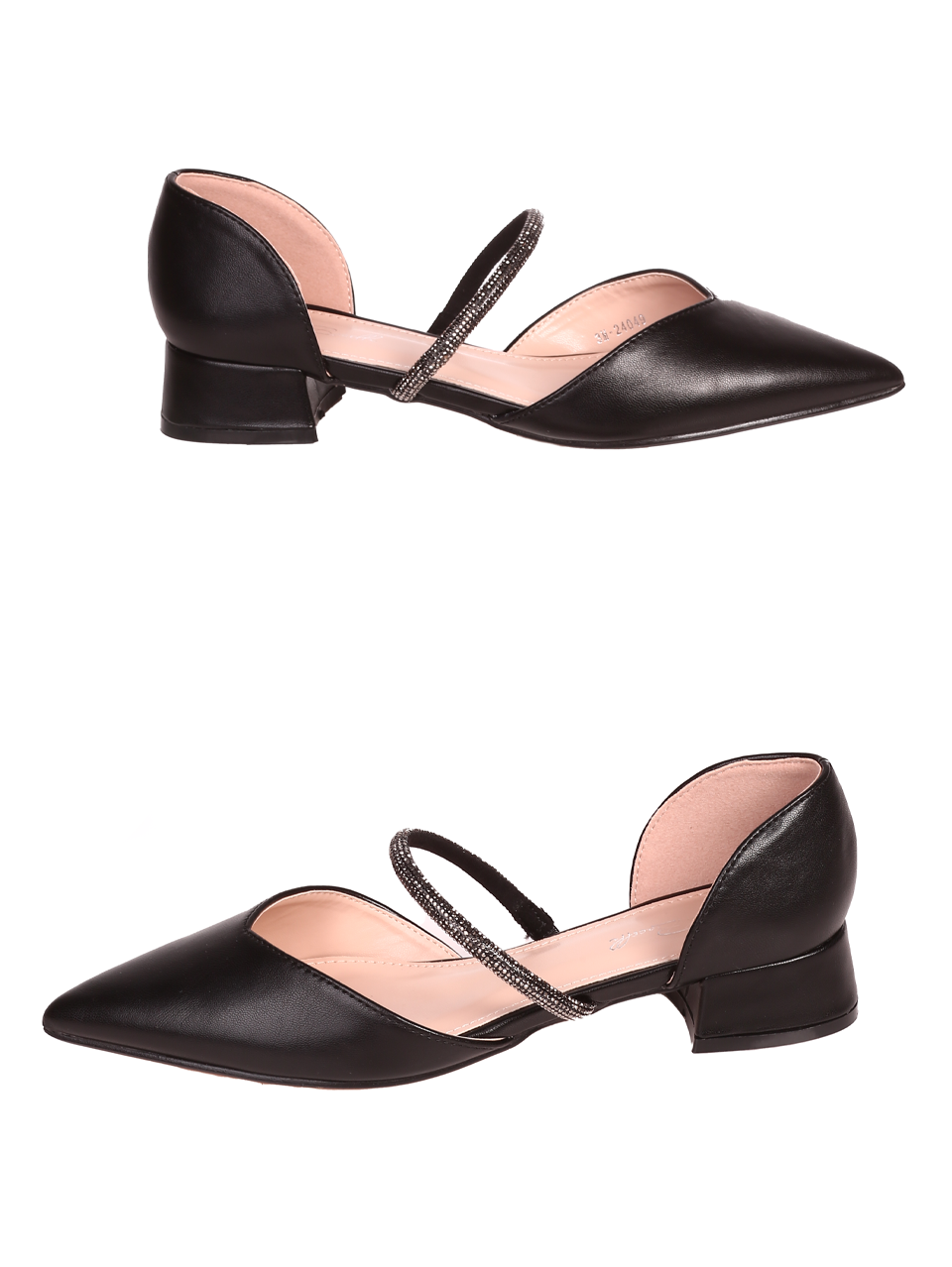 Елегантни дамски обувки в черно 3M-24049 black