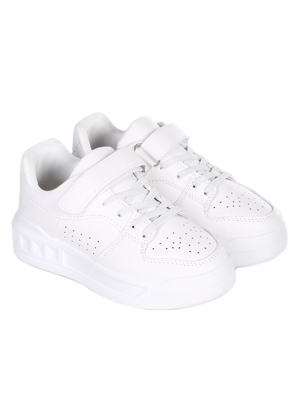 Комфортни детски обувки в бяло 18U-24082 white