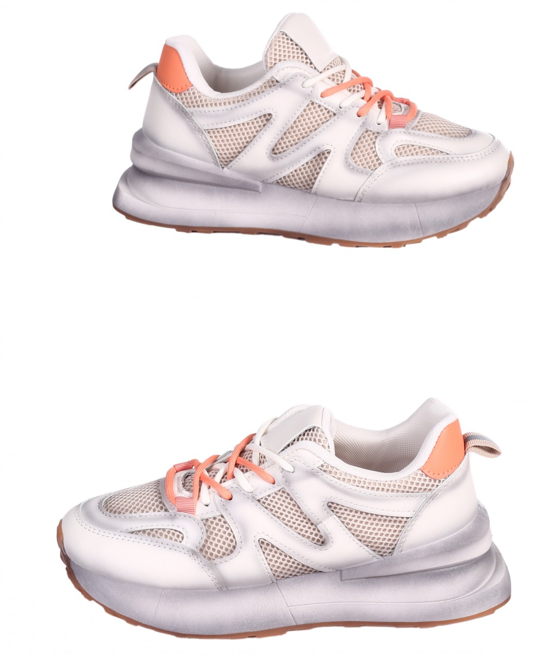 Eжедневни дамски обувки е бежов/оранжев цвят 3U-24002 beige/orange