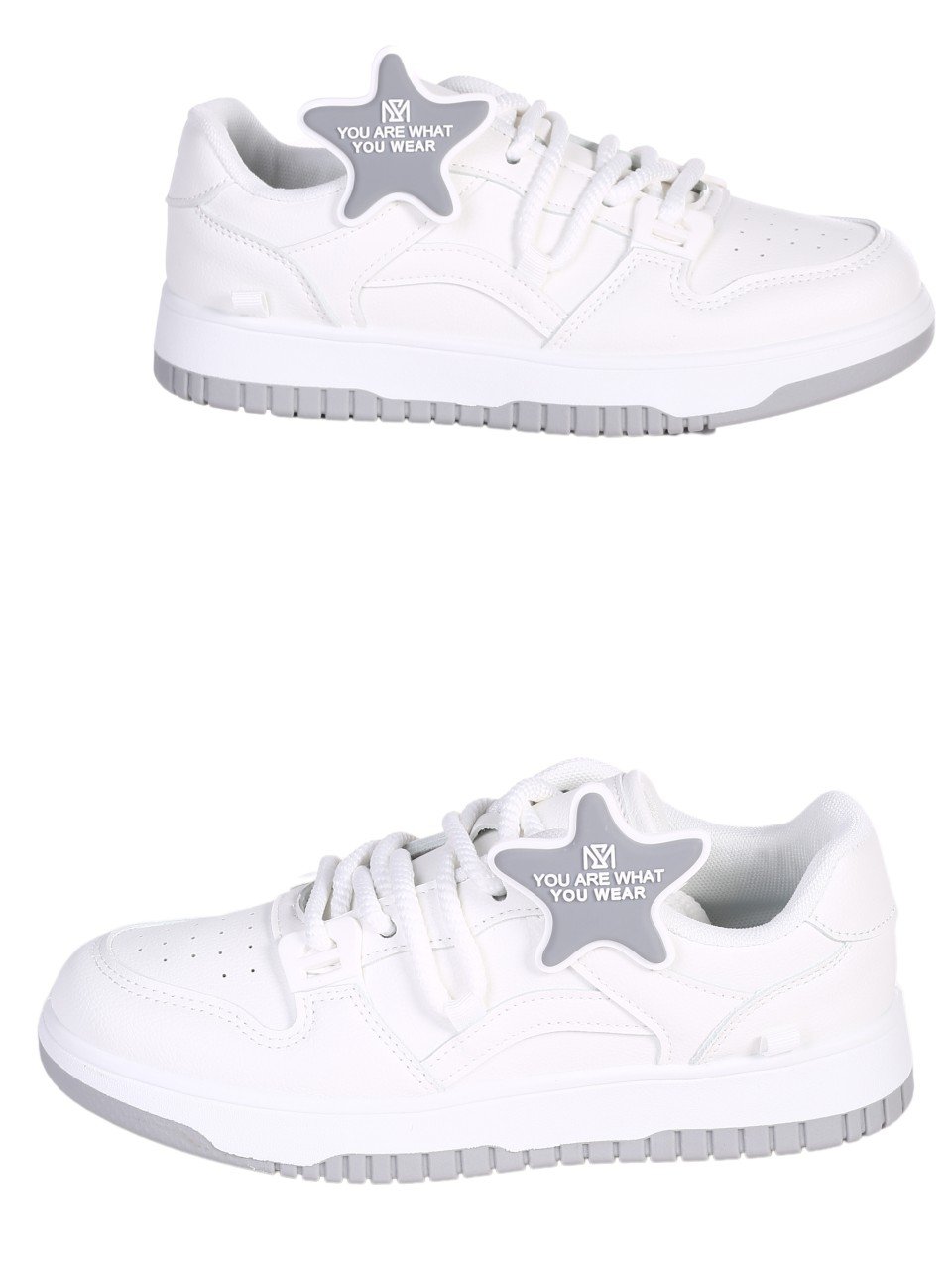 Eжедневни дамски обувки в бяло 3U-24003 white