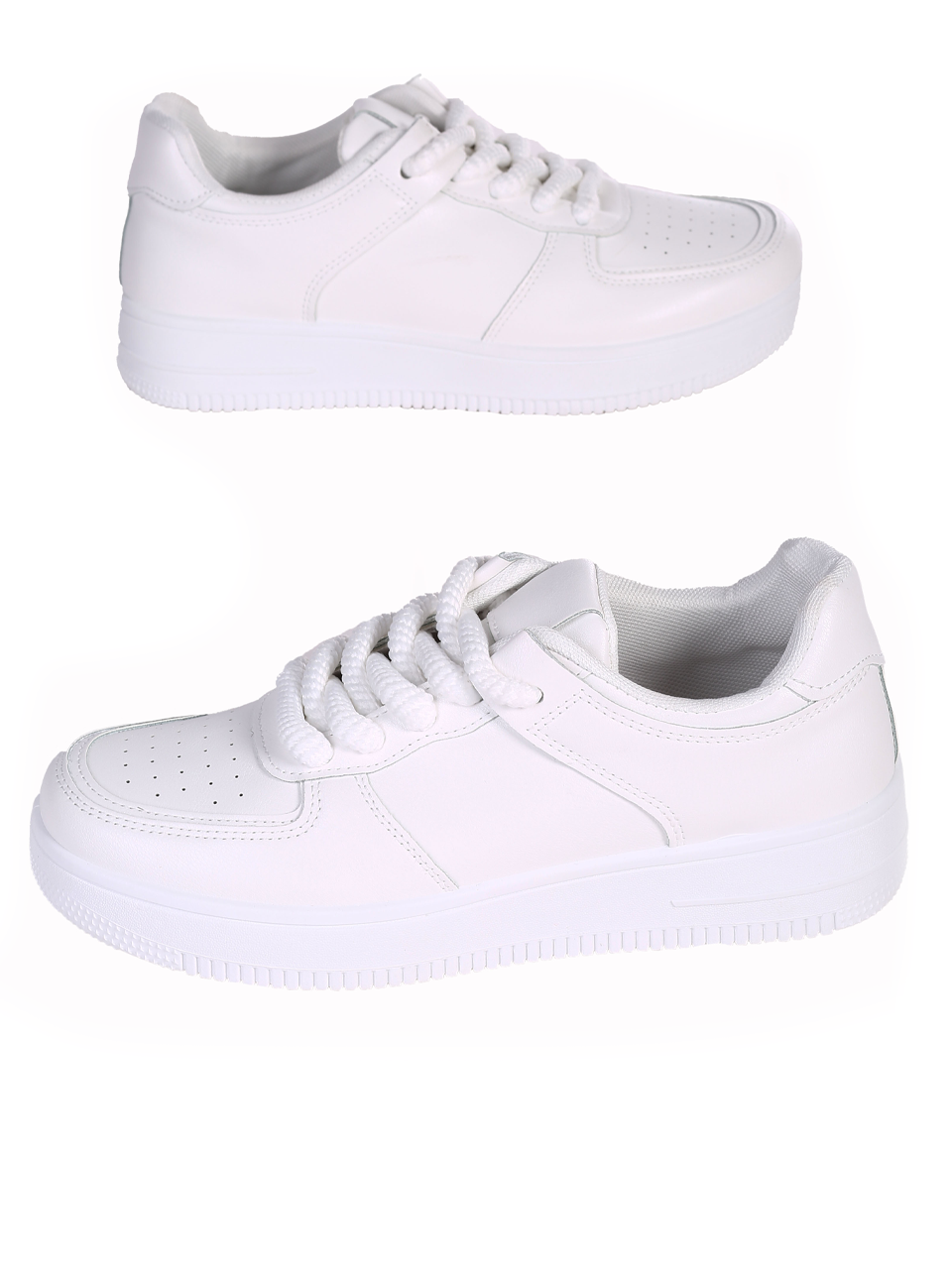 Eжедневни мъжки обувки в бяло 7U-24116 white