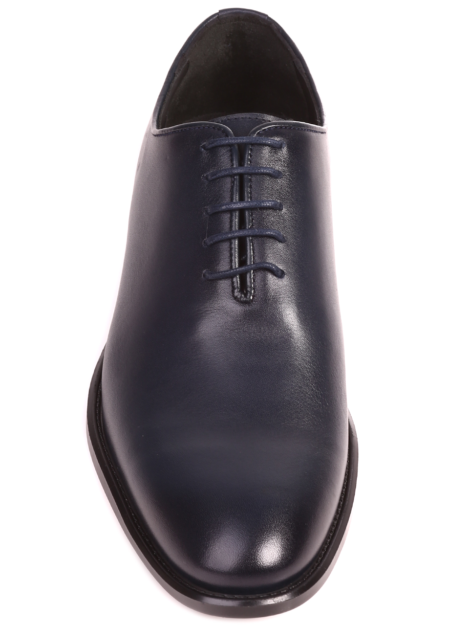 Eлегантни мъжки обувки от естествена кожа в цвят нави 153-5825 navy L-4