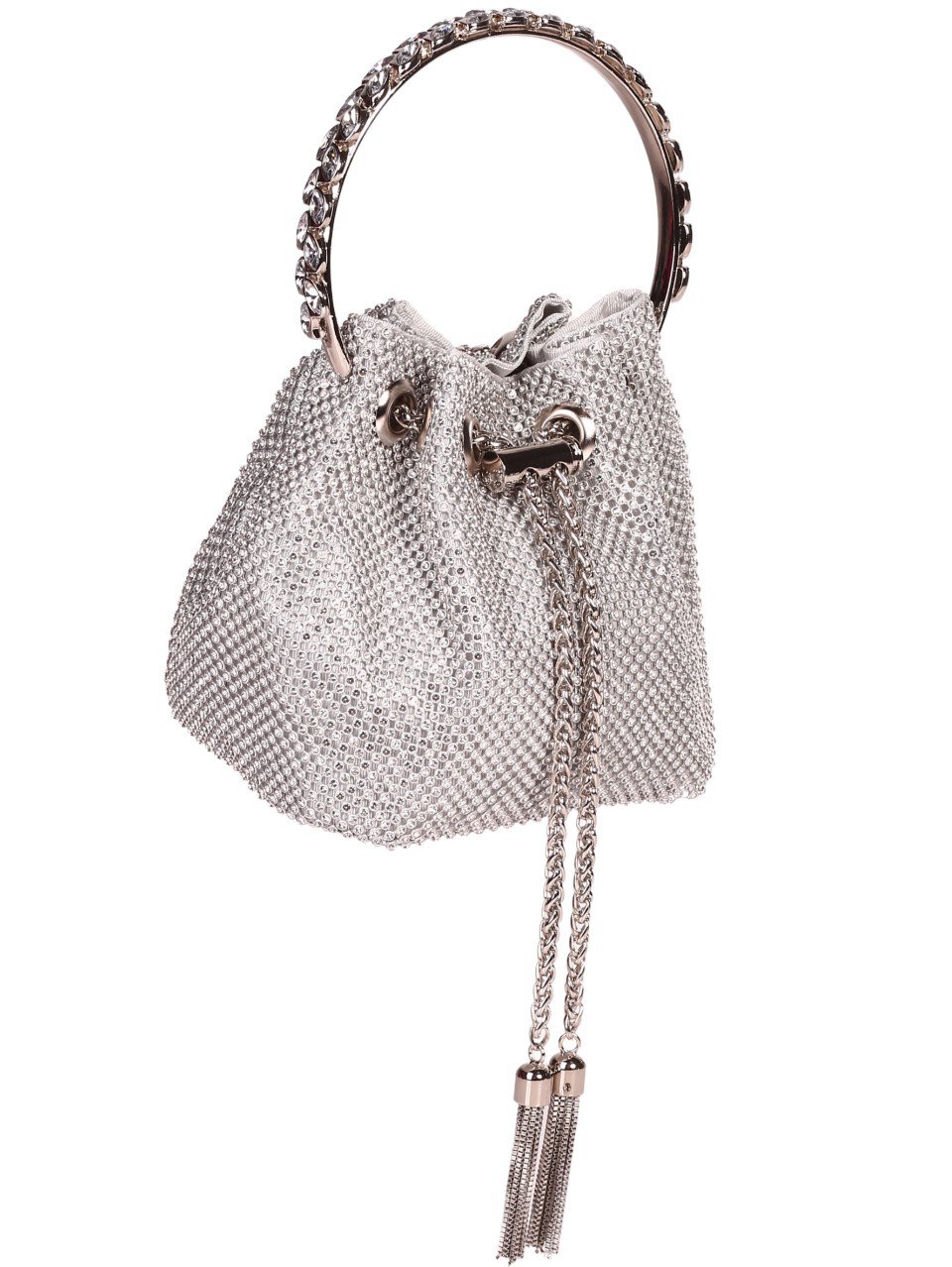 Елегантна дамска чанта в сребристо 9AG-24133 silver