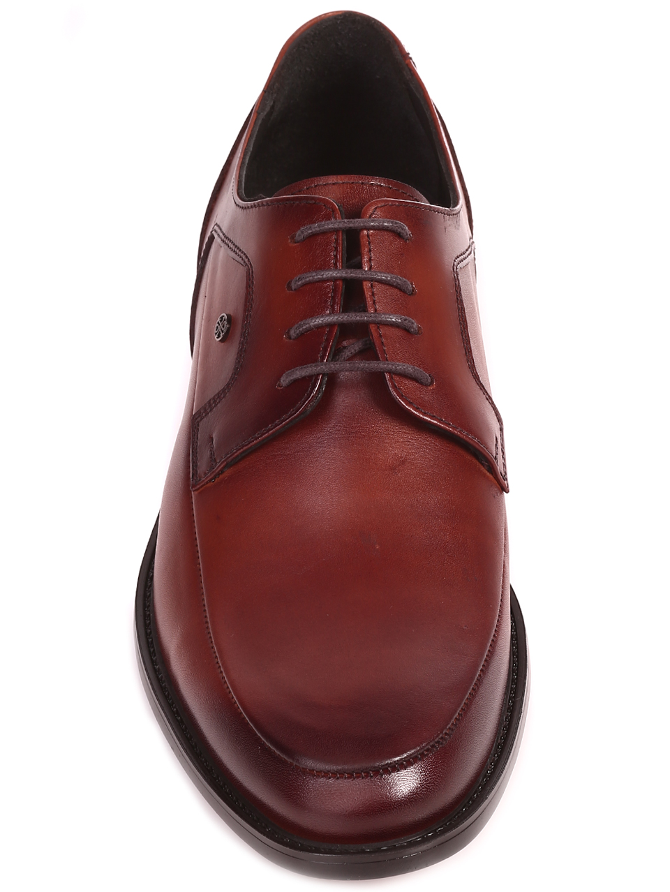  Елегантни мъжки обувки от естествена кожа 153-5833 dk.brown