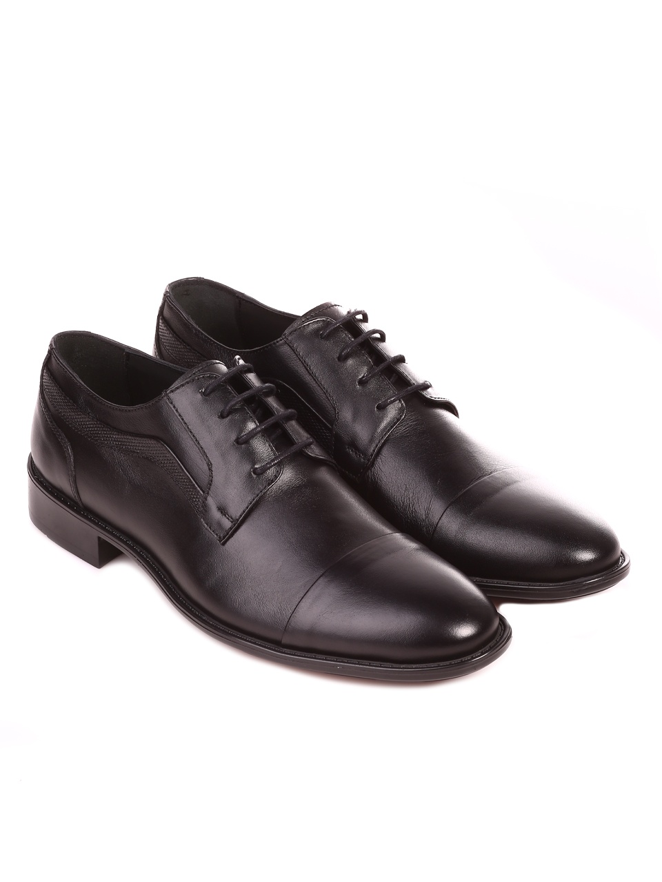 Eлегантни мъжки обувки от естесвен кожа 153-5847 black S