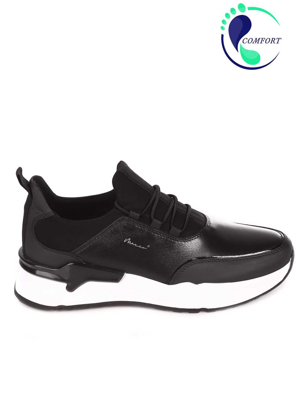 Ежедневни мъжки обувки от естествена кожа 152-15130 black