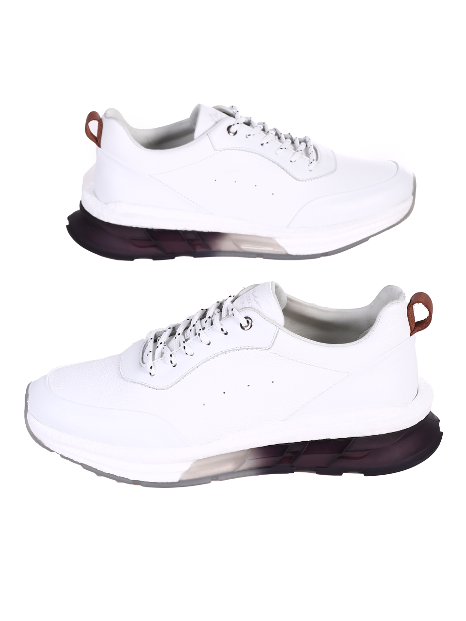 Ежедневни мъжки обувки от естествена кожа 152-19204 Z-1 white