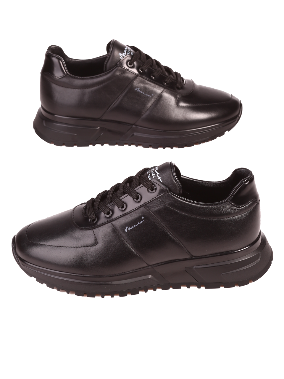 Ежедневни мъжки обувки от естествена кожа  152-19493 S-2 black