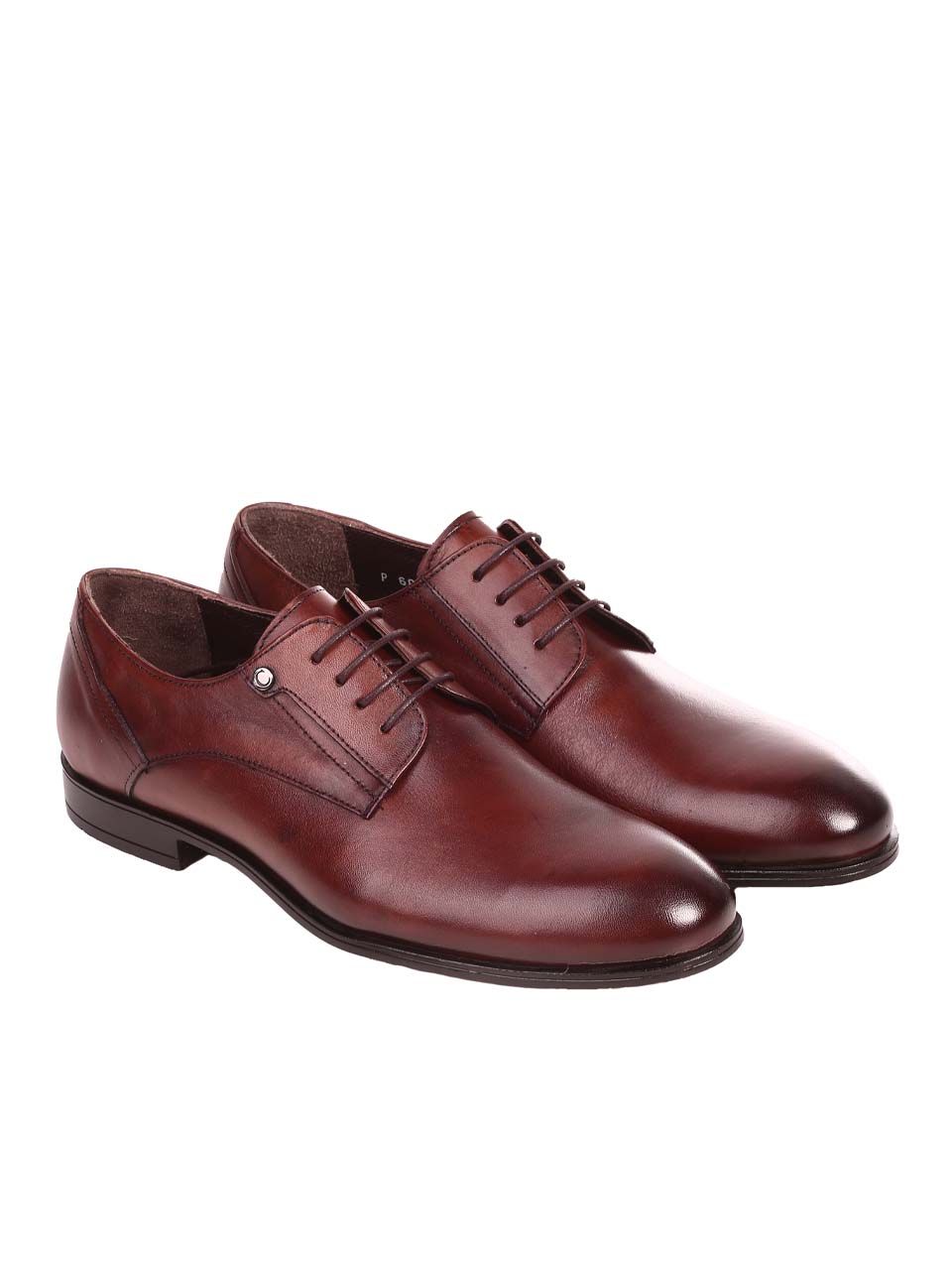 Елегантни мъжки обувки от естествена кожа 7AT-24369 brown