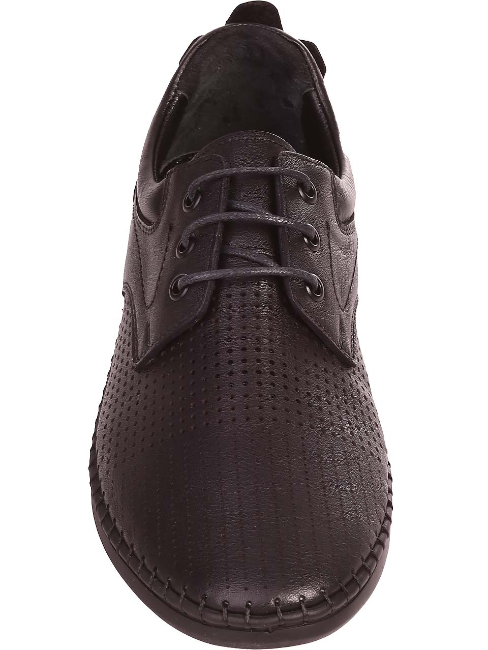 Ежедневни мъжки обувки от естествена кожа 7AT-24382 black