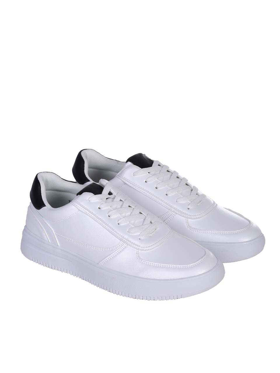 Ежедневни мъжки комфортни обувки в бяло 7H-24192 white