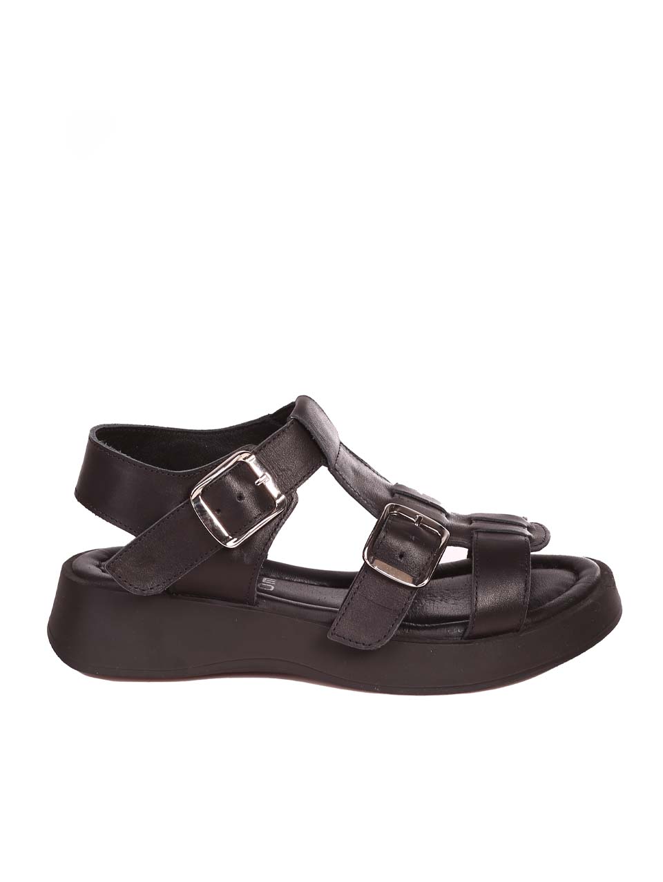 Дамски ежедневни сандали от естествена кожа 4AT-24388 black