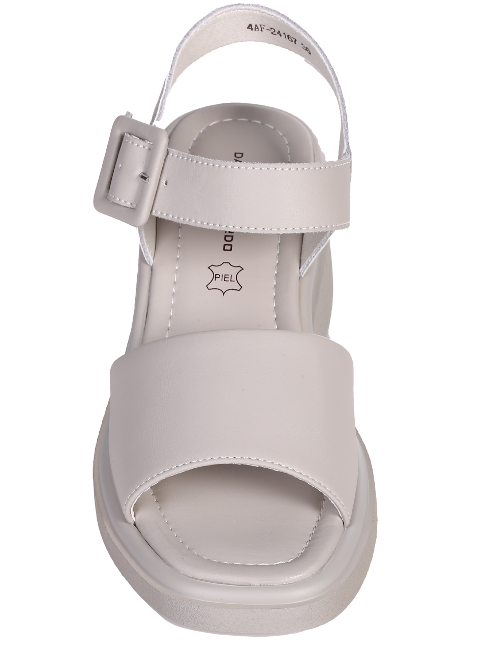 Ежедневни дамски сандали на платформа в сиво 4AF-24167 grey