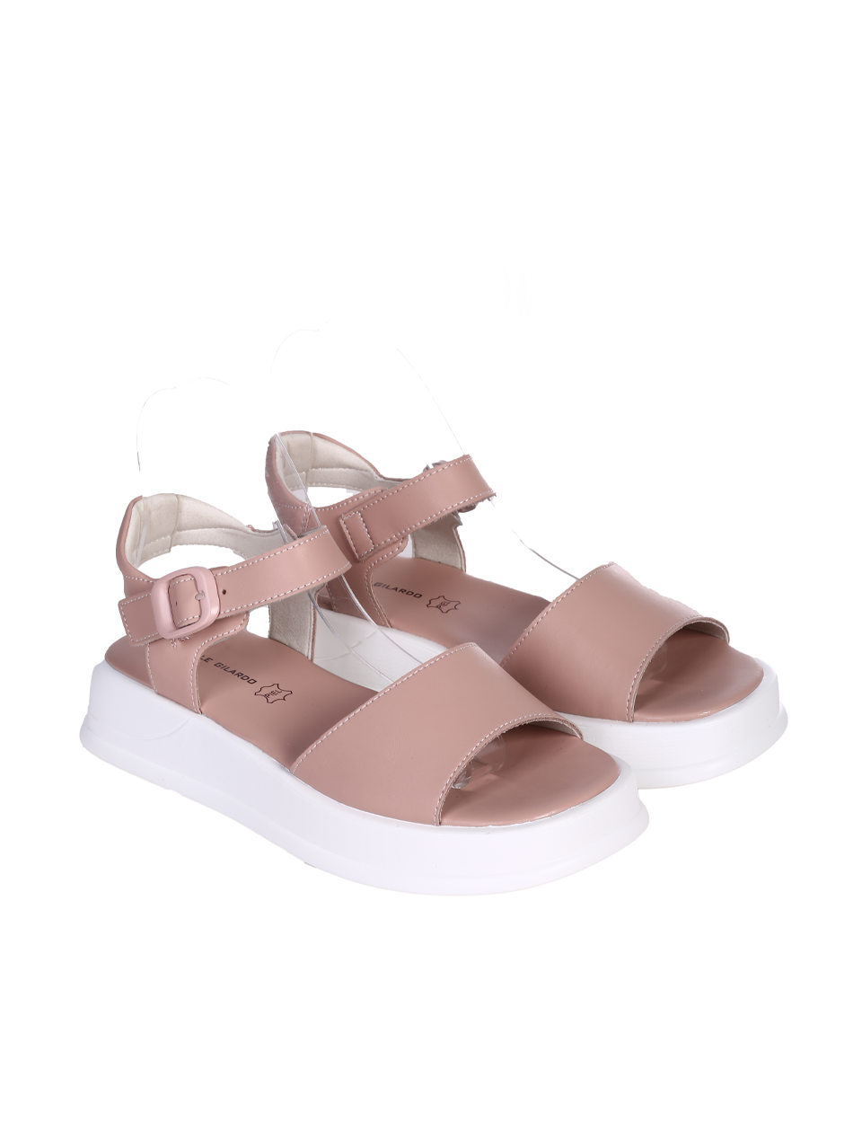 Ежедневни дамски сандали на платформа в розово 4AF-24171 pink