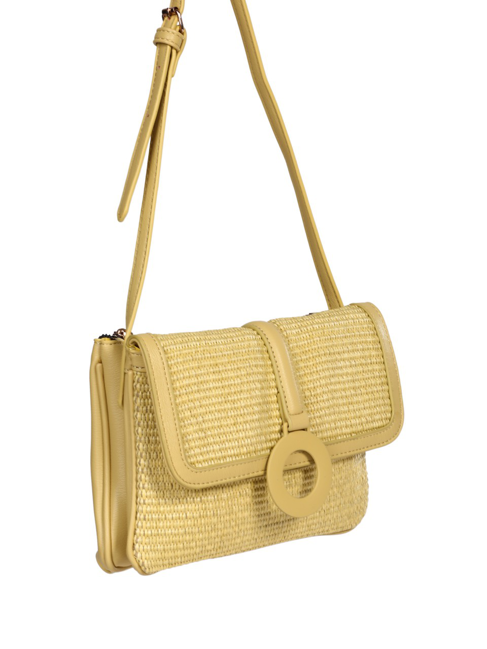 Ежедневна дамска чанта в жълто 9Q-24268 yellow